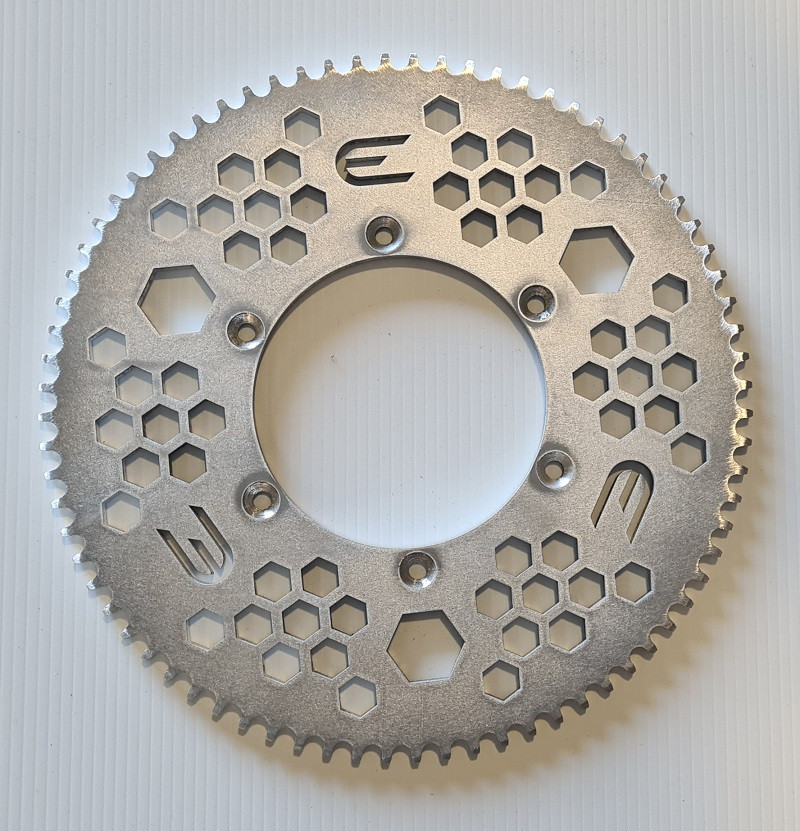 ELMOFO 76 Tooth 428 Rear Sprocket for Honda