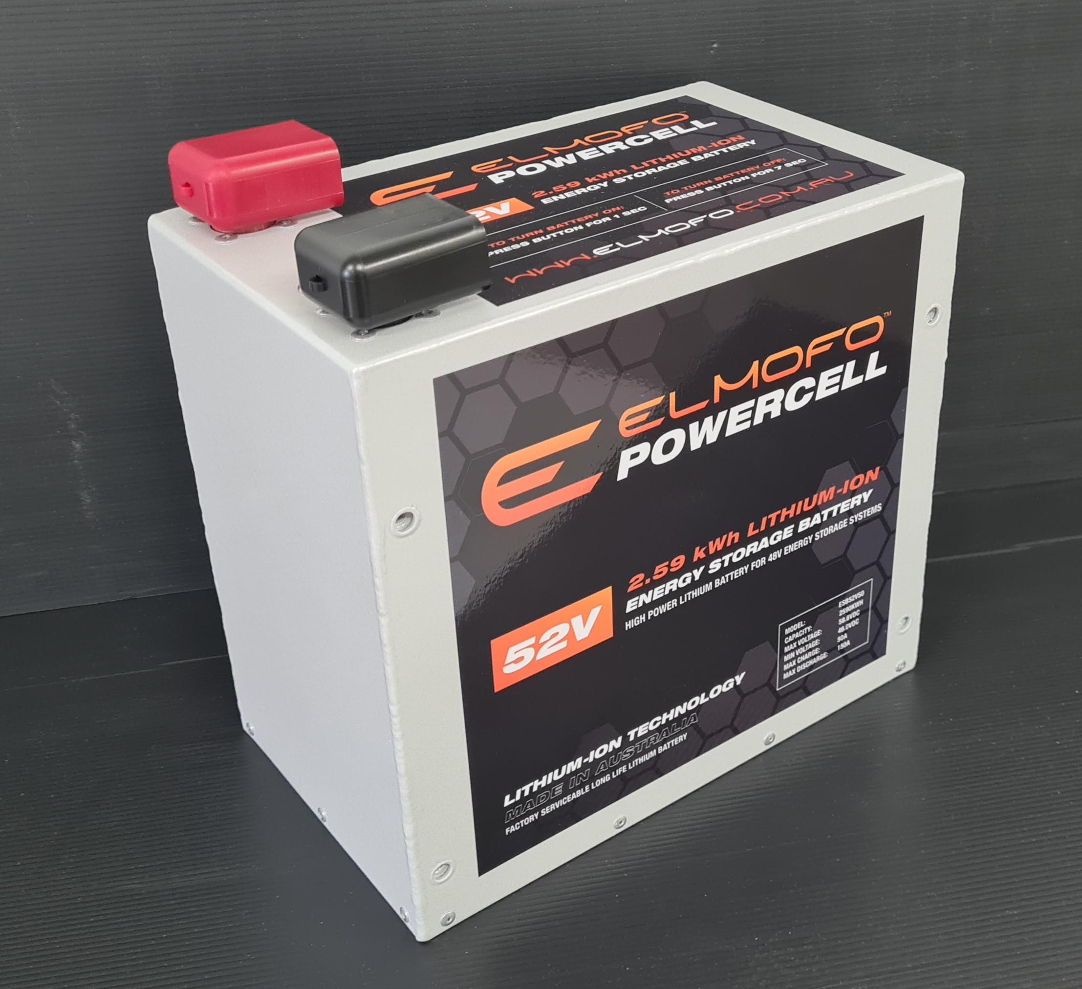 ELMOFO 24V 100Ah 2.59kWh Lithium Battery Module