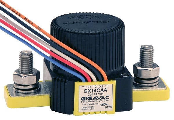 GIGAVAC GX14 750V 350A Contactor 12VDC Coil c/w Aux