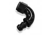 510 Series Full Flow Tight Radius Push Lock 120° Hose End -10AN (Black)