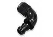 510 Series Full Flow Tight Radius Push Lock 90° Hose End -10AN (Black)