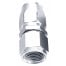 500 Series Cutter One Piece Full Flow Swivel Straight Hose End -10AN (Silver)