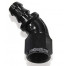 510 Series Full Flow Tight Radius Push Lock 45° Hose End -10AN (Black)