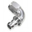 510 Series Full Flow Tight Radius Push Lock 90° Hose End -10AN (Silver)